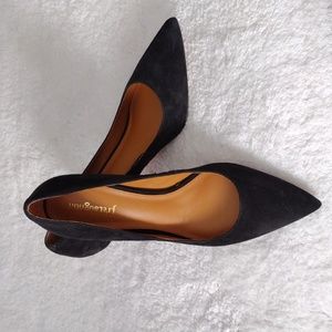 J.McLaughlin "Delia" Black Suede Leather upper/lining pump
